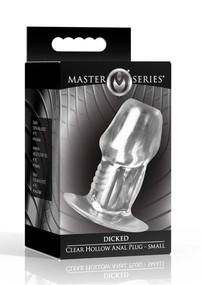 Dicked Clear Hollow Anal Plug