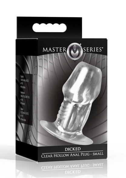 Dicked Clear Hollow Anal Plug