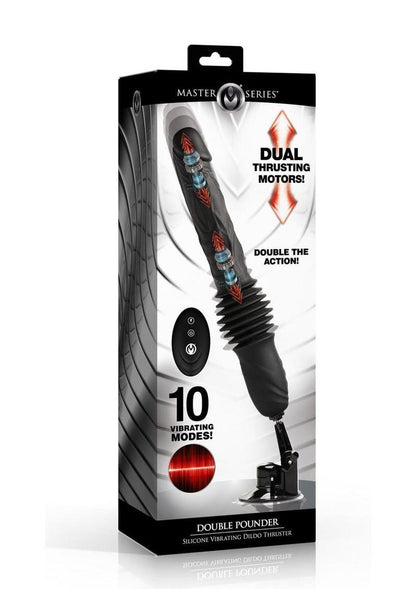 Double Pounder Vibrating Dildo Thruster