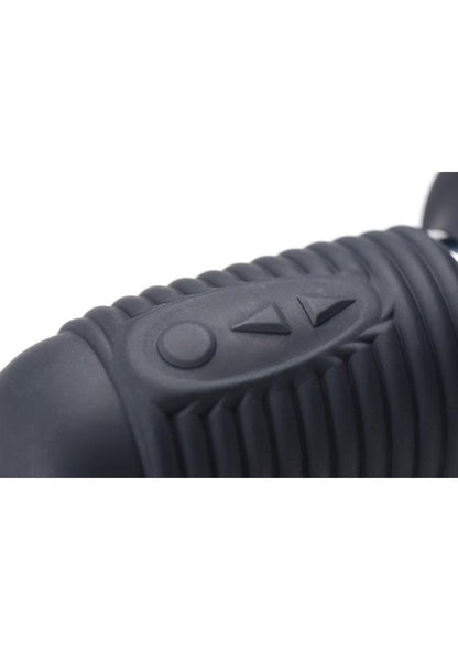 Master Series Power Pounder Vibrating And Thrusting Silicone Dildo