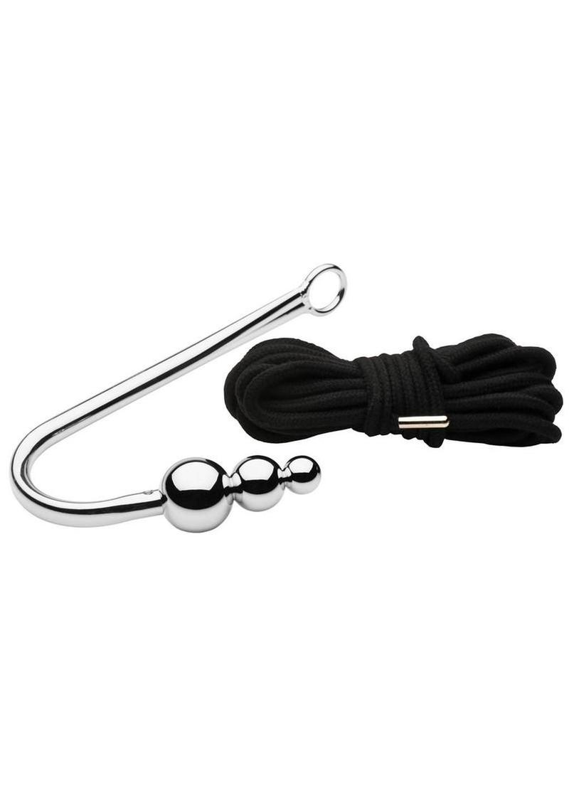 Master Series Roped Beaded Anal Hook