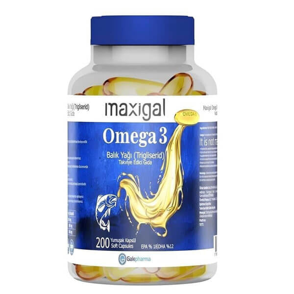 Maxigal Omega 3 Dietary Supplement 200 Capsules