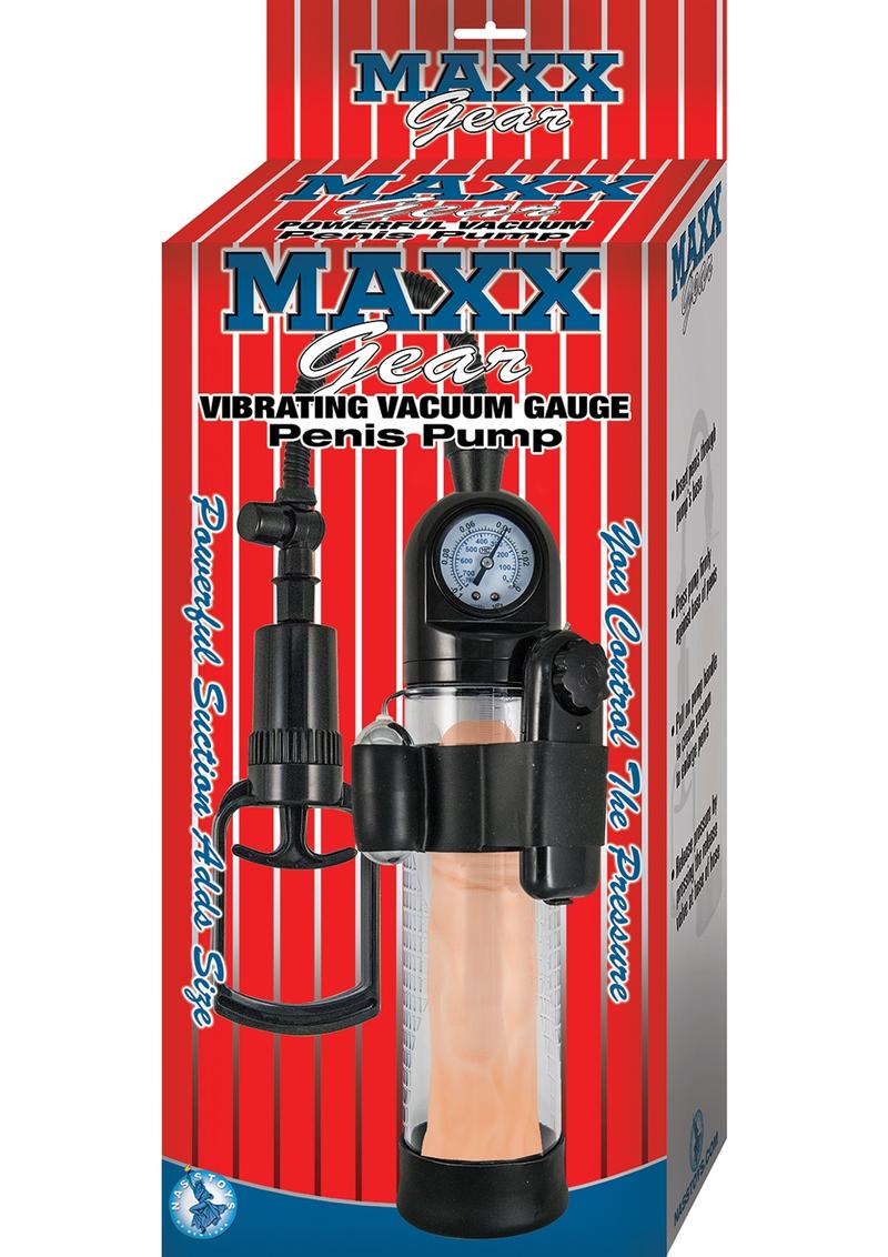 Maxx Gear Vibrating Vacuum Gauge Penis Pump with comfort