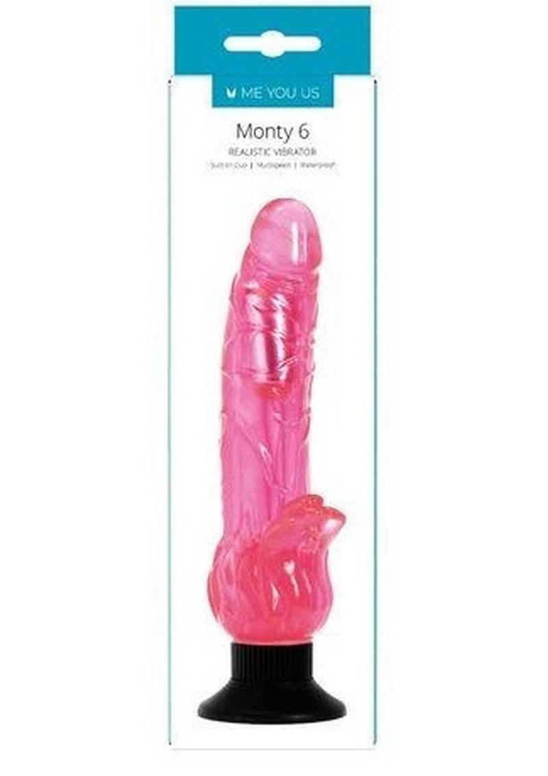 Monty 6 Realistic Vibrator - 6-Inch Vibrator with Suction Base