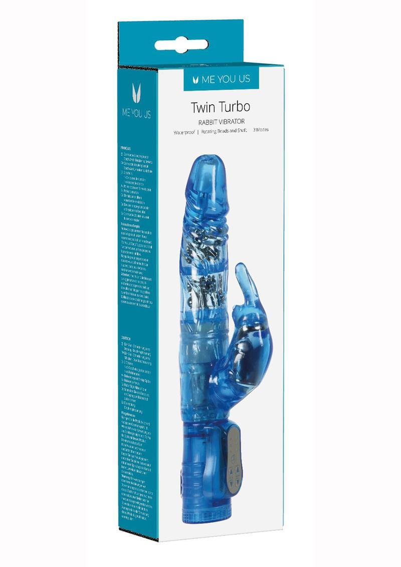 Me You Us Twin Turbo Rabbit Vibrator Waterproof Dual Action