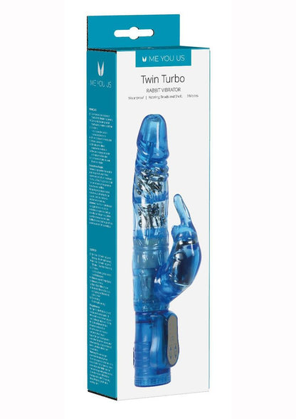 Me You Us Twin Turbo Rabbit Vibrator Waterproof Dual Action