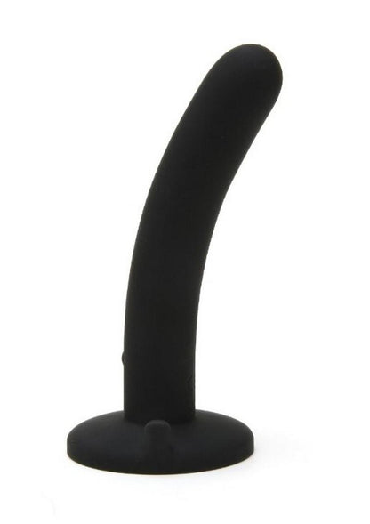 Me You Us Vibrating Slim Dildo 5in Rechargeable Black Peg