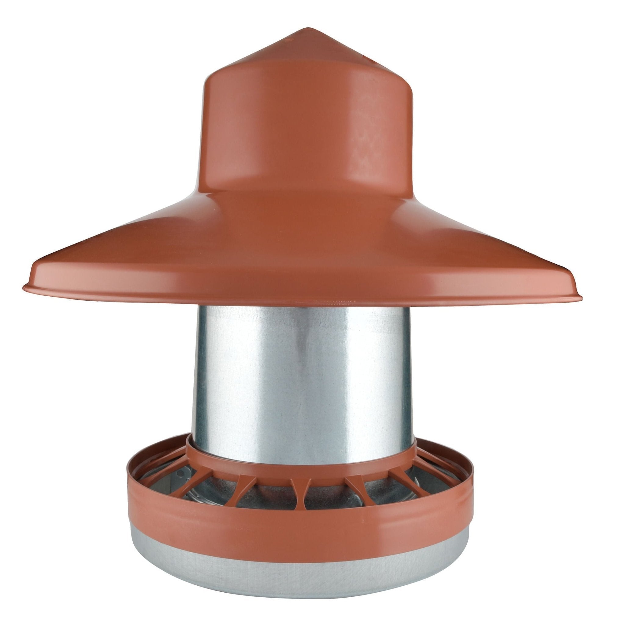 Hanging Galvanized Metal Chicken Feeder &amp; Accessories