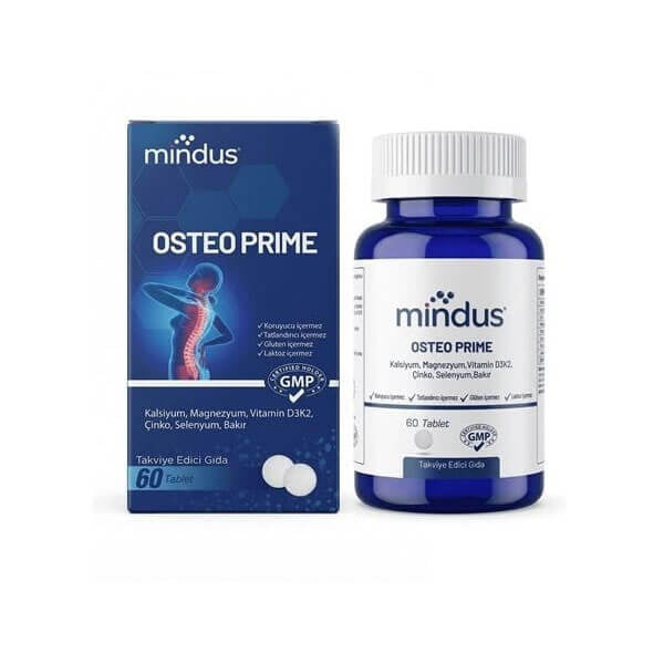 Mindus Osteo Prime Bone Support Formula 60 Tablets