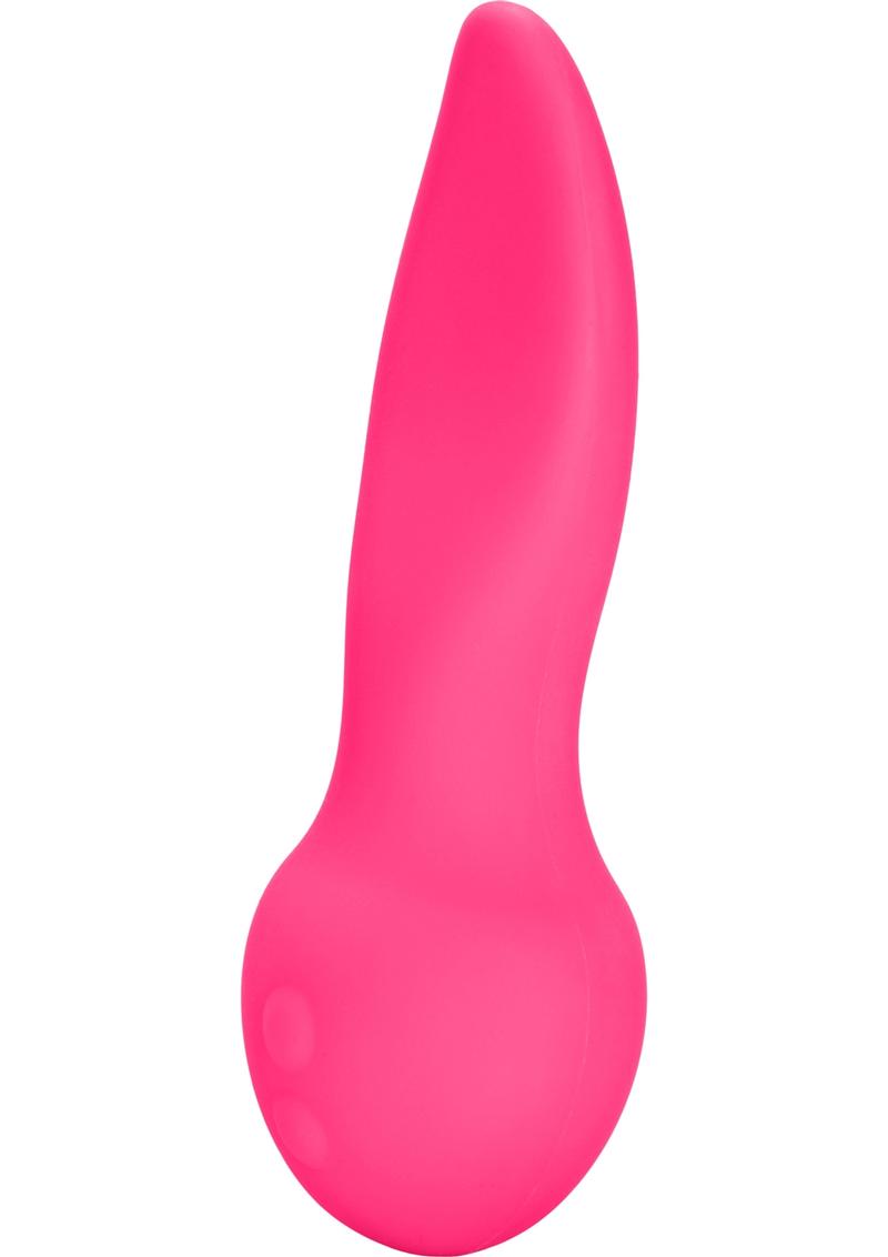 Mini Marvels Silicone Marvelous Flicker Vibrator Rechargeable Pink