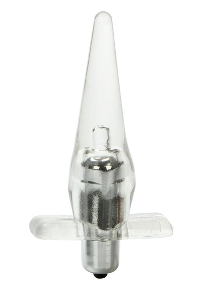 CalExotics Mini Vibro Tease Clear Vibrating Butt Plug