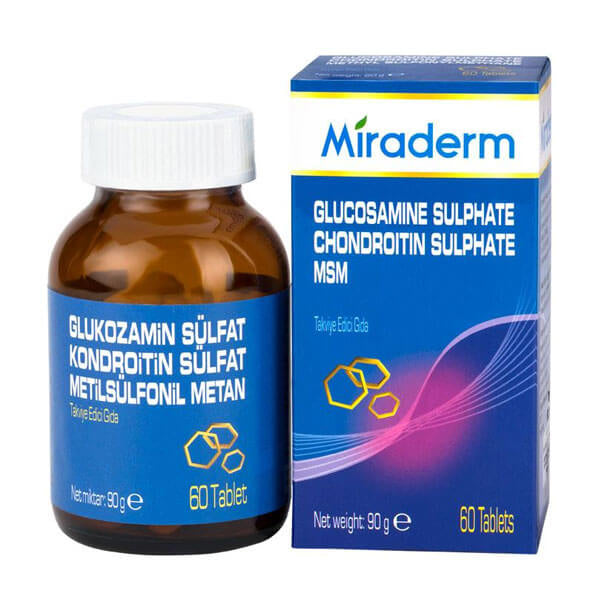 Miraderm Glucosamine Joint Support Supplement 60 Tablets