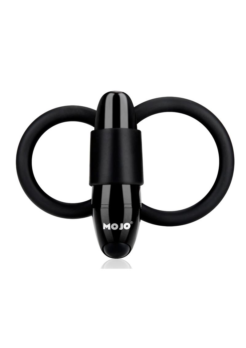 MOJO Apeiros Silicone Vibrating Cock Balls Ring – Black