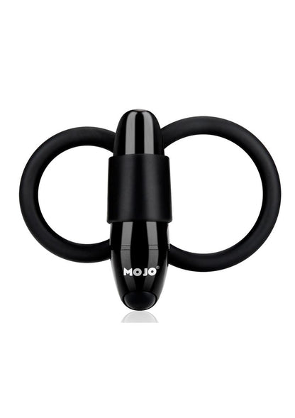 MOJO Apeiros Silicone Vibrating Cock Balls Ring – Black