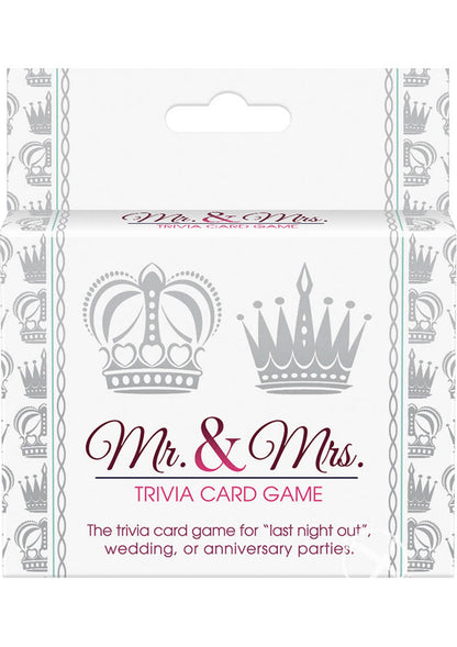Mr. And Mrs. Trivia Card Game Perfect for Parties And Anniversaries