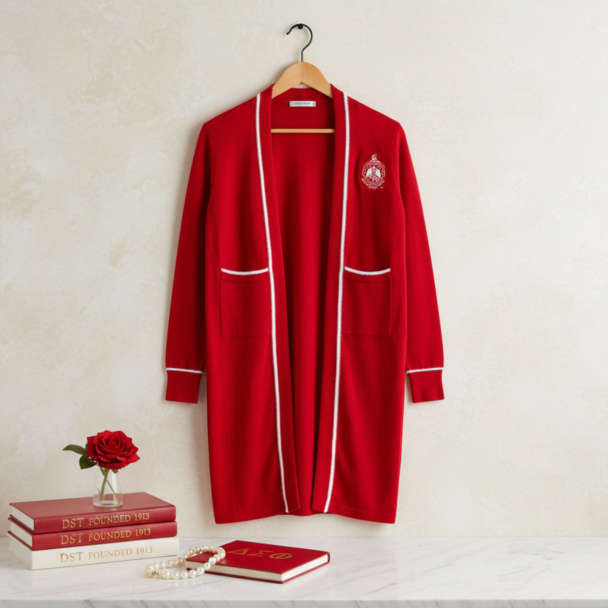 Delta Sigma Theta Sorority Long Duster Cardigan – Plus Size 3XL