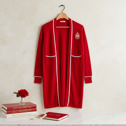 Delta Sigma Theta Sorority Long Duster Cardigan – Plus Size 3XL
