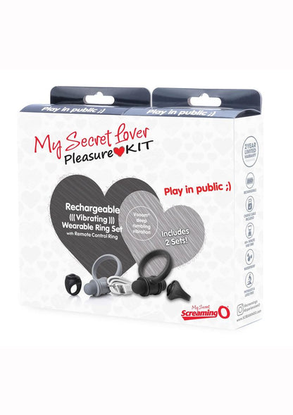 My Secret Lover Rechargeable Wearable Ring Set with Remote Control