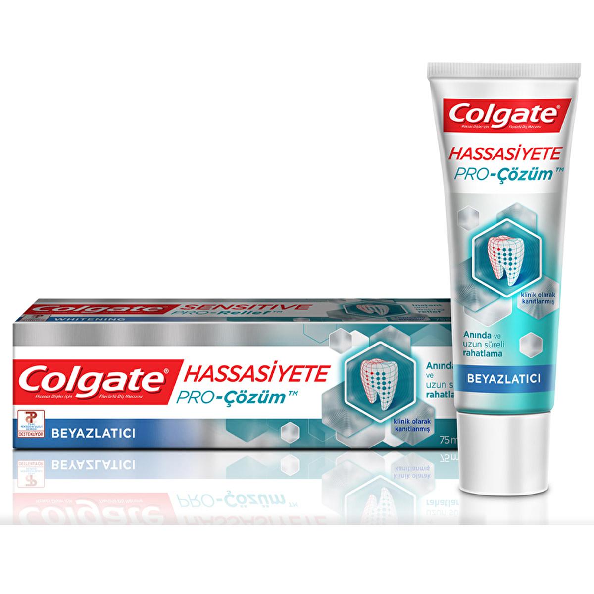 Colgate Pro-Solution: Whitening Toothpaste for Sensitive Teeth - Gentle Stain Removal &amp; Lasting Relief