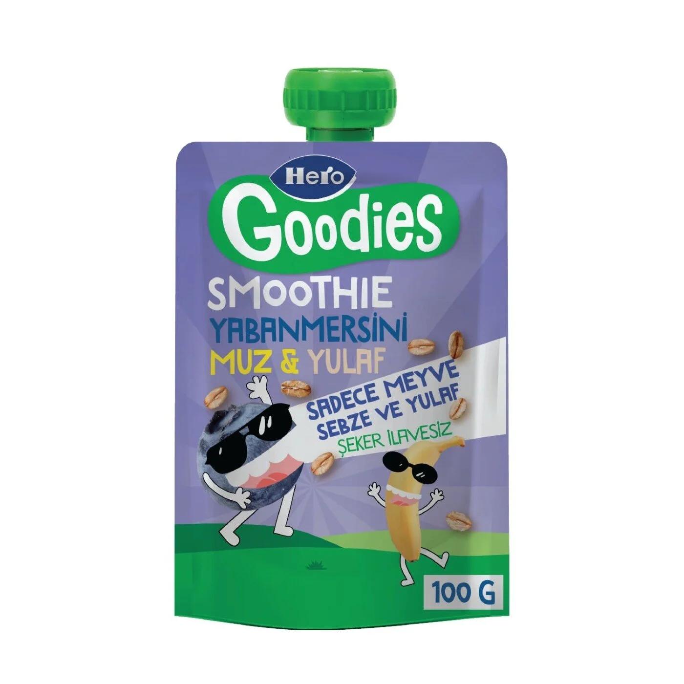 Hero Goodies Blueberry &amp; Banana Baby Fruit Puree 100g