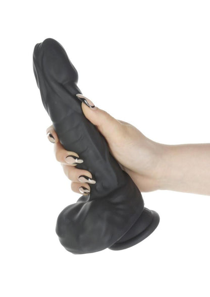Naked Addiction Noir Rotating And Thrusting Vibrating Dong