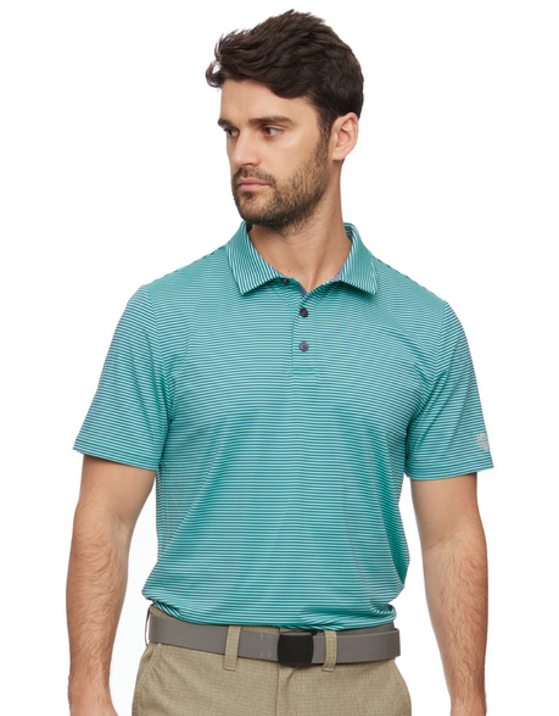 Naples Performance Polo - Green/Blue