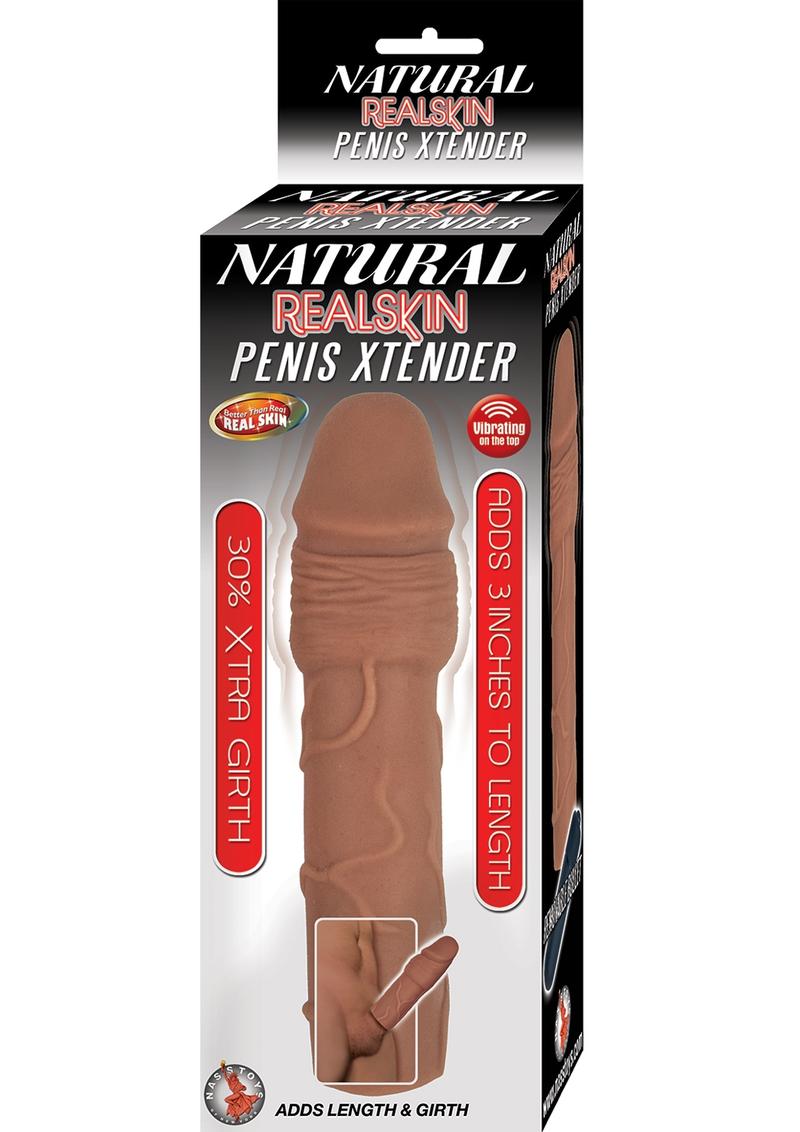 Natural RealSkin Vibrating Penis Xtender