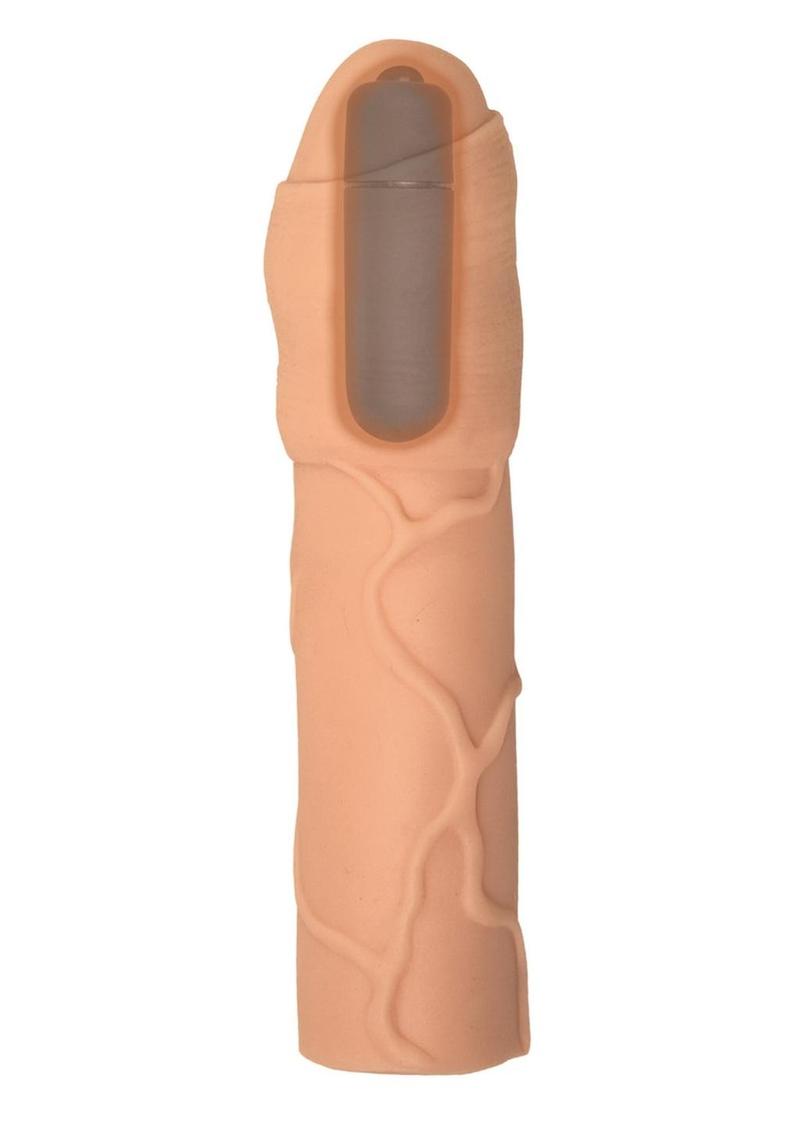 Natural Realskin Uncircumcised Xtender Vibrating Sleeve