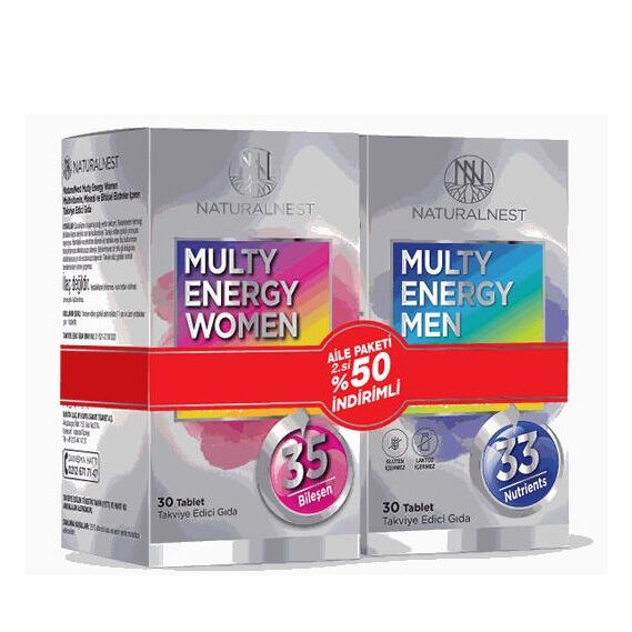 Naturalnest Family Pack Multivitamin for Men &amp; Women 60 Tablets