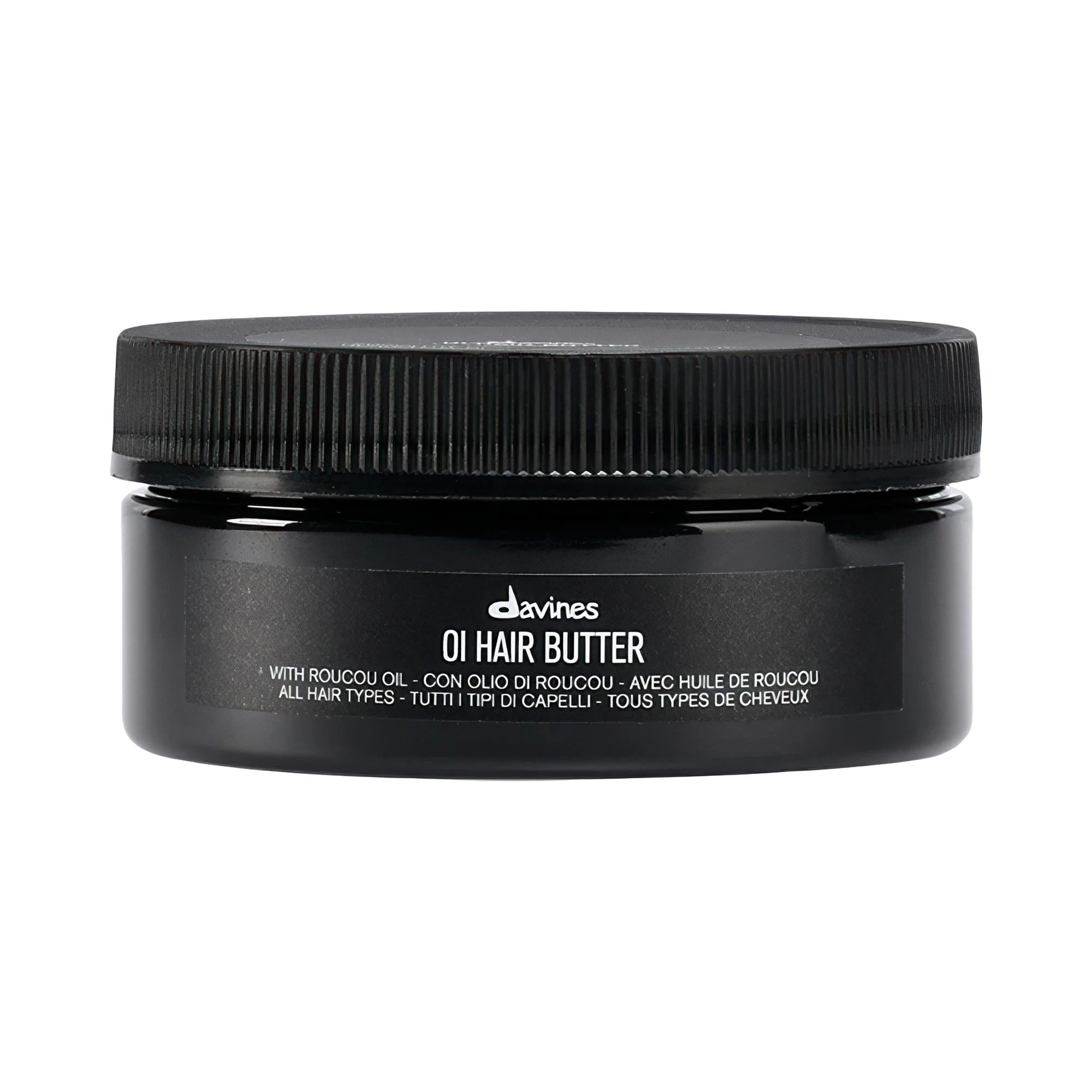 Davines OI Hair Butter Mask: Deeply Hydrates, Detangles &amp; Frizz Control - Vegan Hair Mask for Softness, Shine &amp; UV Protection with Roucou Oil