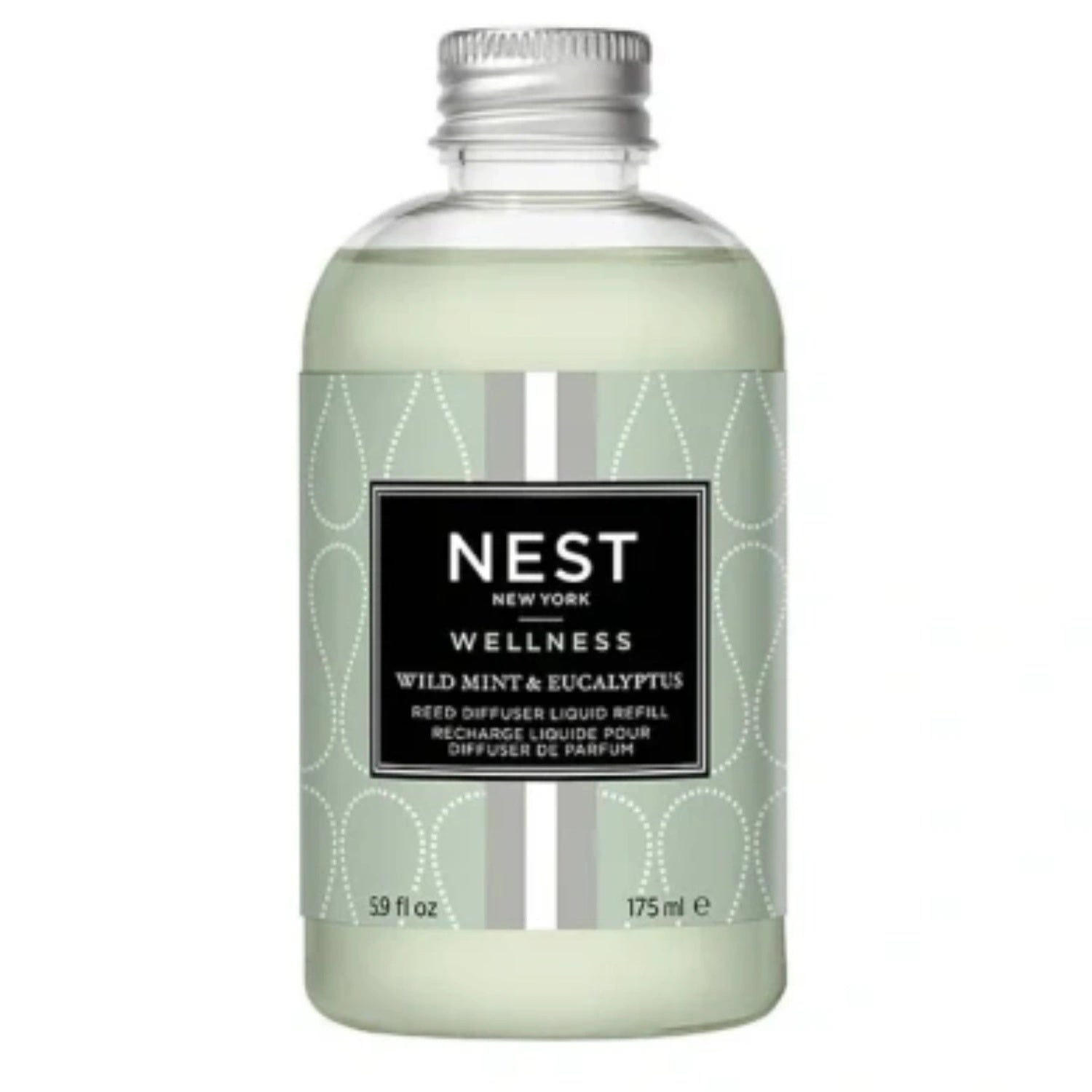 Nest New York Wild Mint &amp; Eucalyptus Reed Diffuser Liquid Refill 5.9 Oz