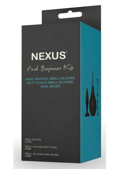 Nexus Anal Beginner Kit Silicone Butt Plug Anal Beads And Douche