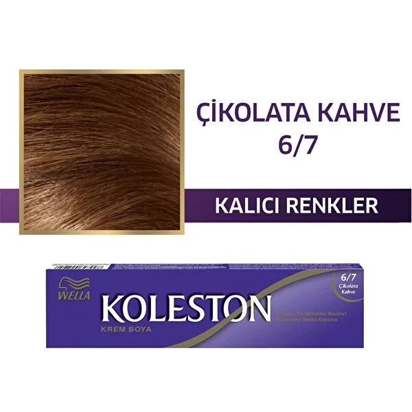 Koleston Chocolate Brown Hair Dye 6/7: Perfect Gray Coverage &amp; Shiny At-Home Color - Achieve Salon-Quality Results.