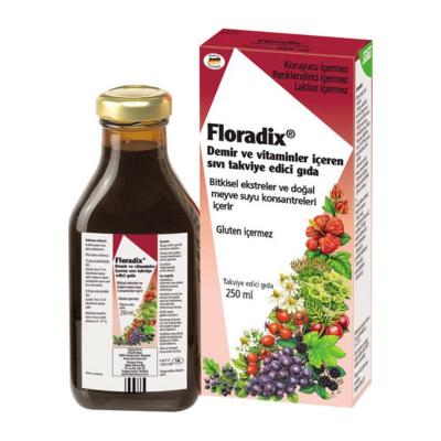 Floradix Liquid Iron Supplement - Vitamins &amp; Minerals | 8.45 fl oz