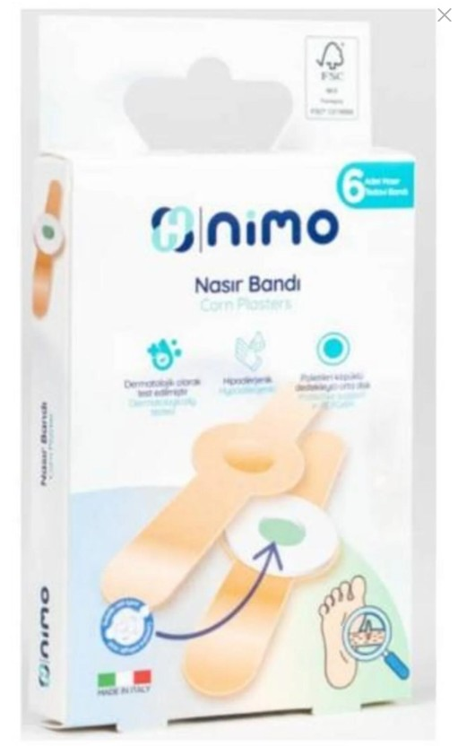 Nimo Corn Plasters Protective Callus Cushions 6 Count