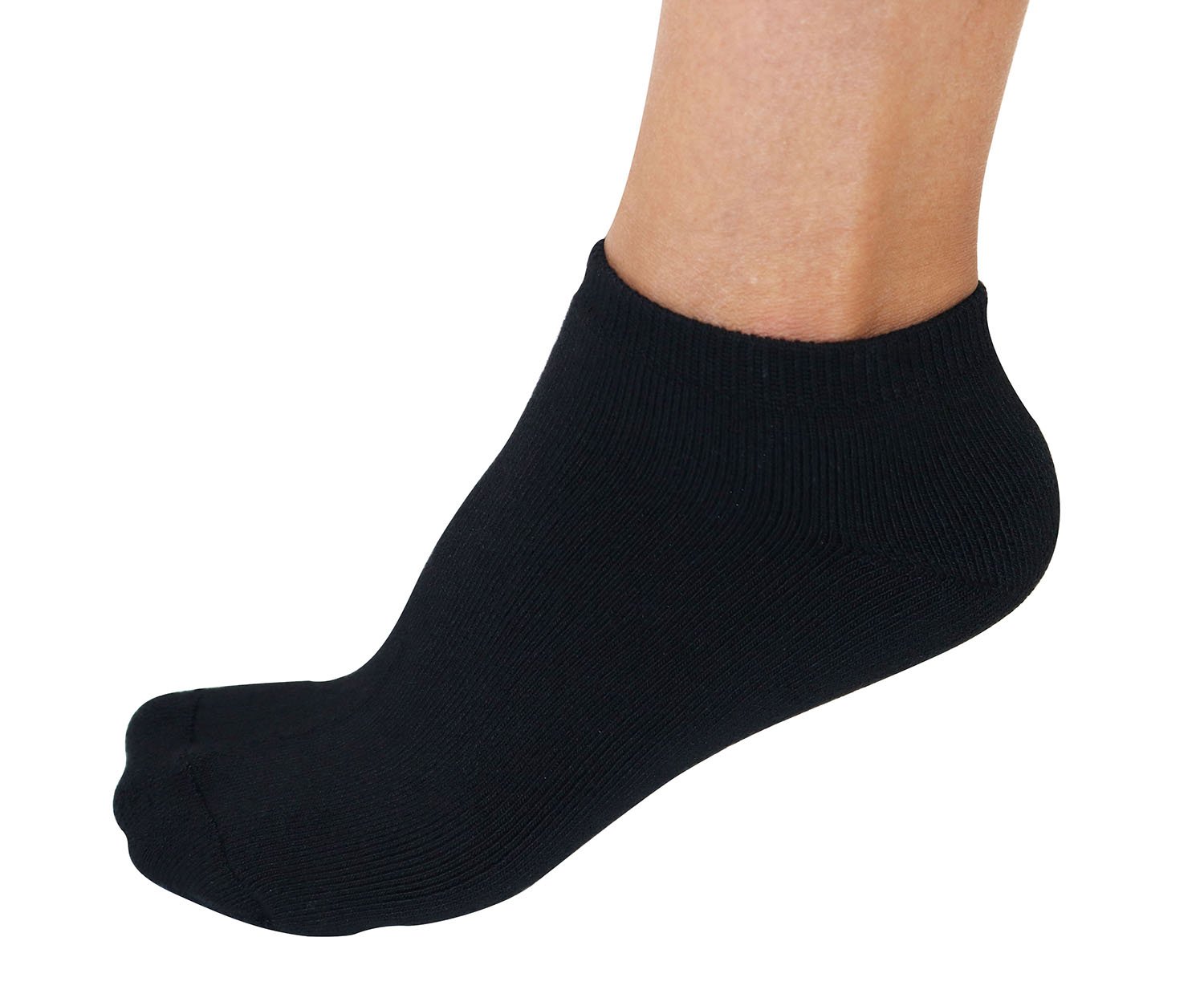No Look Sport Bamboo Viscose Socks – Black (Ankle / No-Show Style)