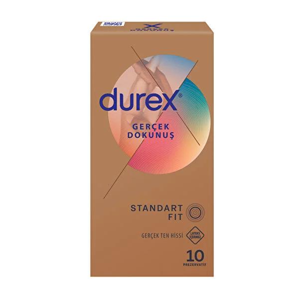 Durex Real Feel Condoms: Ultra Thin for Enhanced Sensitivity &amp; Natural Touch | 10-Pack