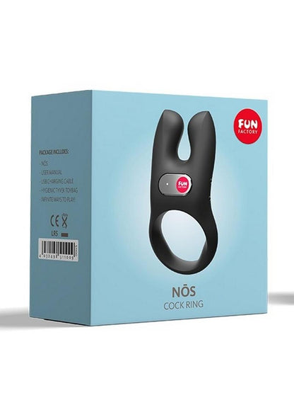 Fun Factory Nos Black Silicone Vibrating Cock Ring