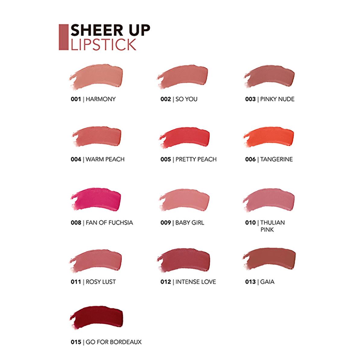 Flormar Sheer Up Moisturizing Lipstick - Pinky Nude: Natural Color, Glossy Finish, Hydrating Lip Color