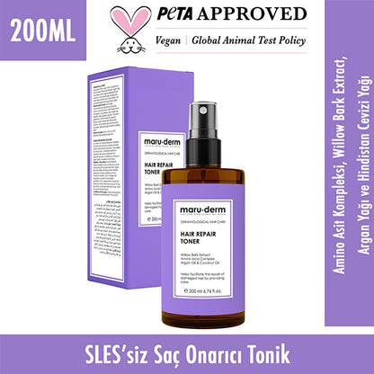 Maruderm Repairing Hair Care Tonic - Nourishes &amp; Repairs Damaged Hair with Argan Oil &amp; Amino Acids