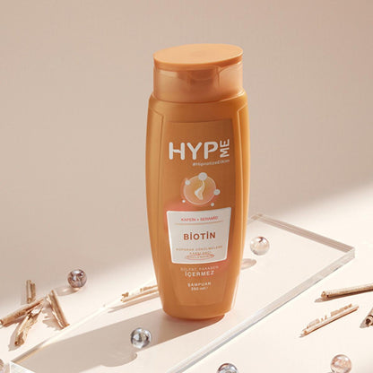 Hyp Me Sulfate-Free Anti-Hair Loss Shampoo with Caffeine &amp; Biotin - Gentle, Strengthening, 11.83 fl oz