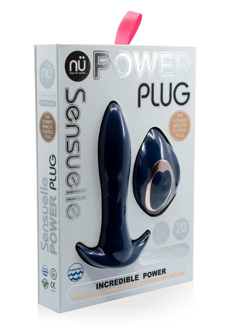 Nu Sensuelle Power Plug Silicone Vibrating Butt Plug