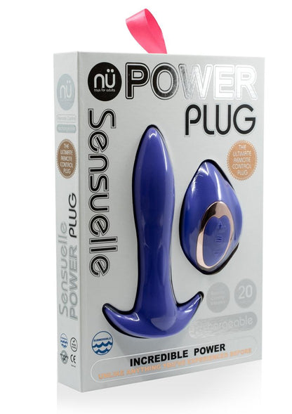 Nu Sensuelle Power Plug Silicone Vibrating Butt Plug