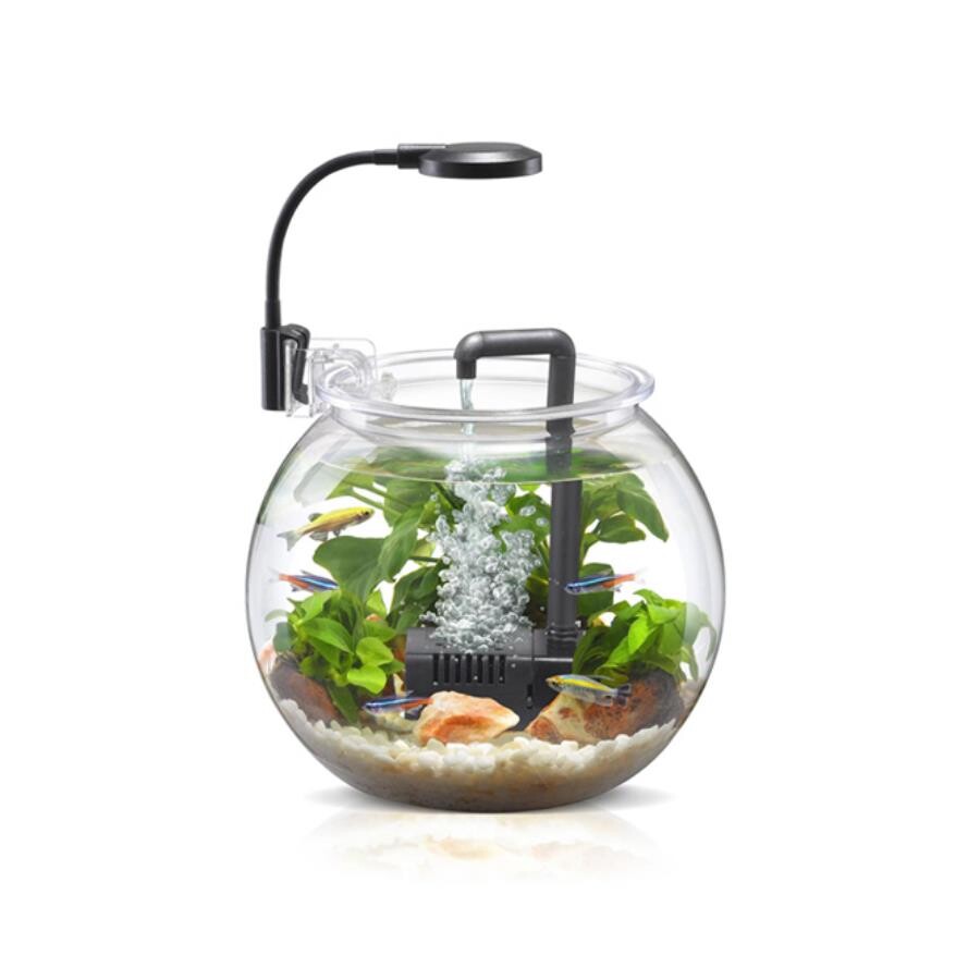 Nubios Desktop Plastic Aquarium Set Compact 3.7L Fish Tank