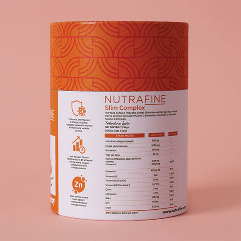 Nutrafine Slim Complex Collagen &amp; Glucomannan Supplement 21 Sachets