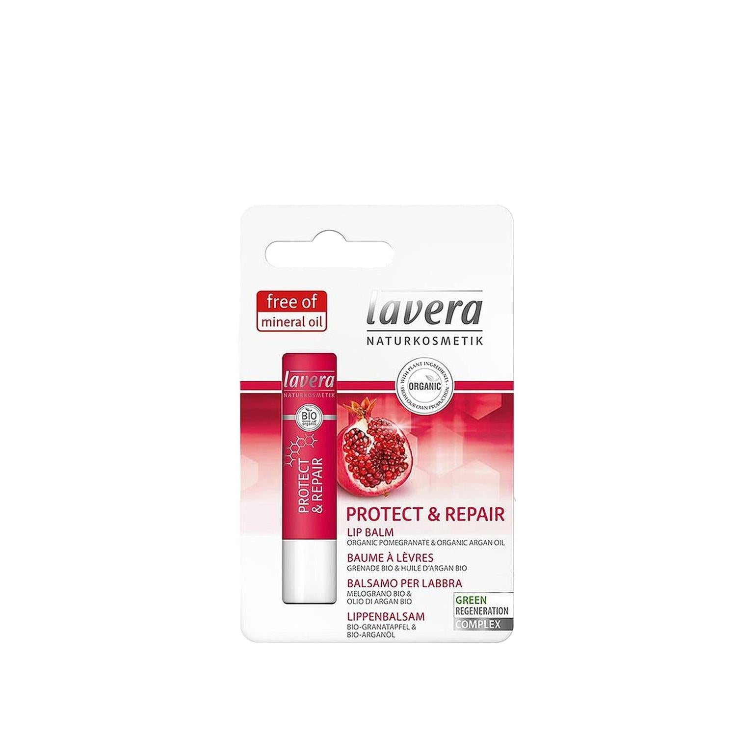 Lavera Lip Balm: Natural Lip Repair for Dry, Chapped Lips | Intensive Moisturizing &amp; Protection