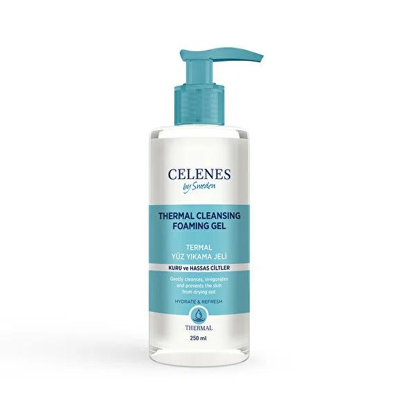 Celenes Thermal: Gentle Cleansing Gel for Dry, Sensitive Skin - Chamomile, Cucumber, &amp; Paraben-Free - Soothing, Moisturizing Facial Cleanser