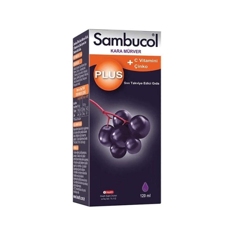 Sambucol Plus Elderberry Extract Supplement Liquid - 4.06 fl oz - Boosts Immunity with Vitamin C &amp; Zinc