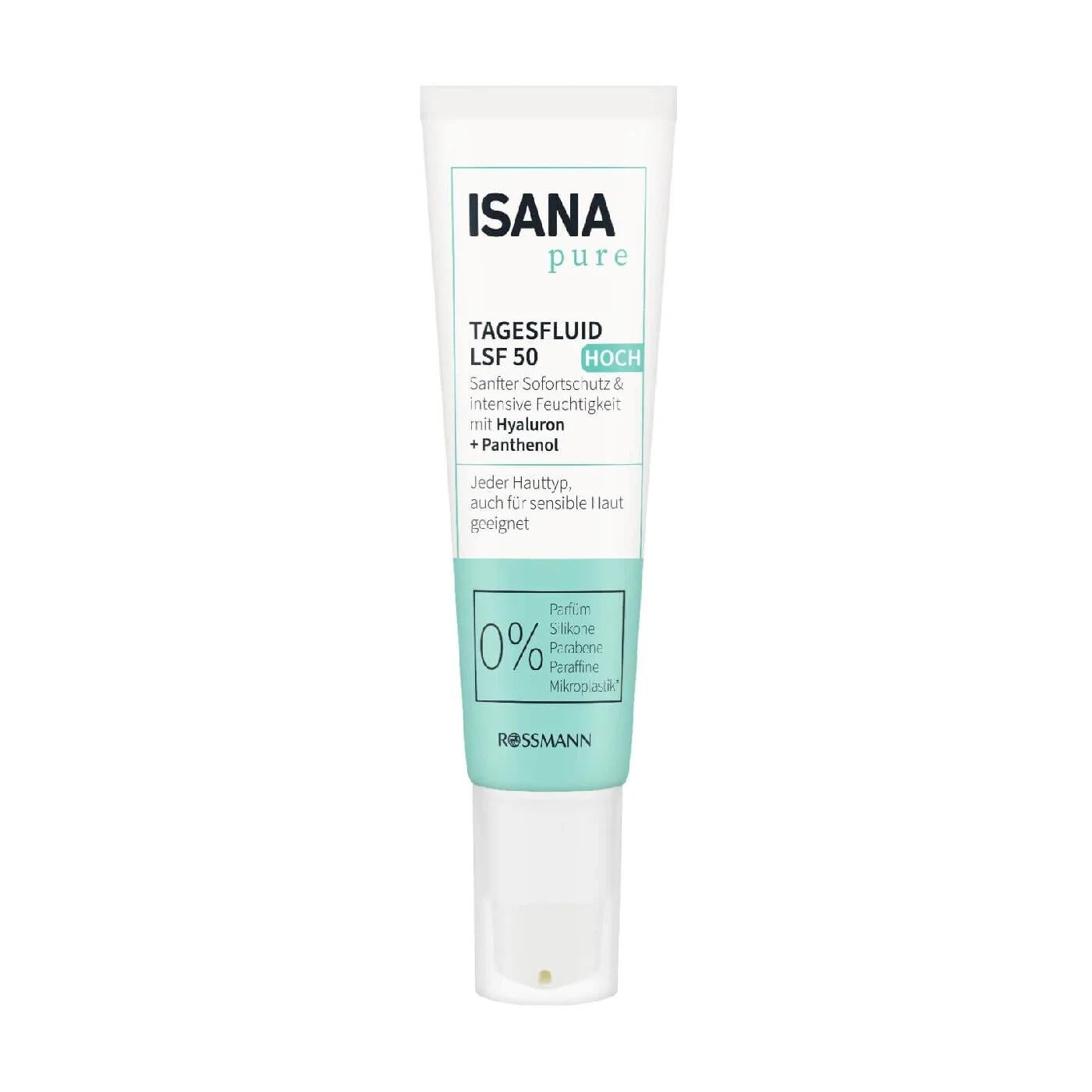 Isana Pure SPF 50 Day Cream for Hydrated Skin 50 ml