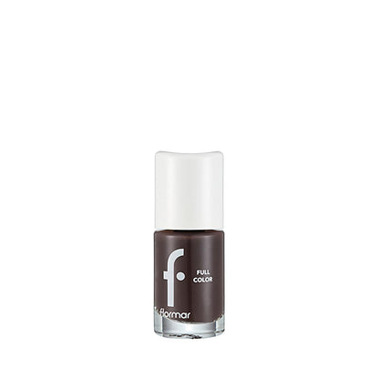Flormar Full Color Tropic Brown Nail Polish: Extra Pigmented, Long Lasting, Glossy Finish for Vibrant Manicures